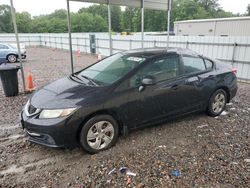 Salvage cars for sale from Copart Augusta, GA: 2013 Honda Civic LX