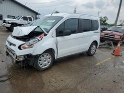 Salvage cars for sale from Copart Pekin, IL: 2017 Ford Transit Connect XLT