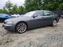 Salvage cars for sale at Waldorf, MD auction: 2008 BMW 750 LI