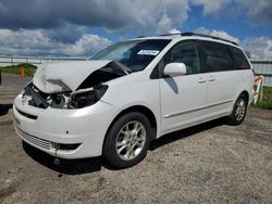 Salvage cars for sale from Copart Mcfarland, WI: 2004 Toyota Sienna XLE