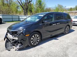 Salvage cars for sale from Copart Albany, NY: 2021 Honda Odyssey EXL