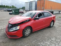 Salvage cars for sale at Cahokia Heights, IL auction: 2015 Volkswagen Jetta Base