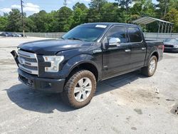 Salvage cars for sale at Savannah, GA auction: 2016 Ford F150 Supercrew