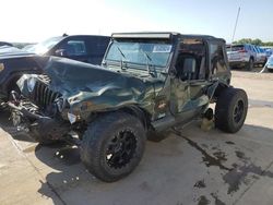 Salvage cars for sale at Grand Prairie, TX auction: 1997 Jeep Wrangler / TJ Sahara