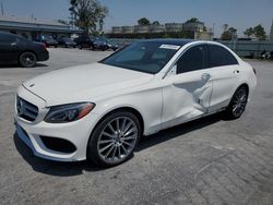 Salvage cars for sale at Tulsa, OK auction: 2018 Mercedes-Benz C 300 4matic