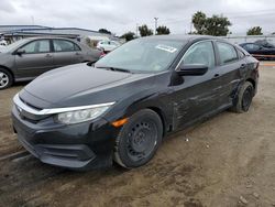 Salvage cars for sale at San Diego, CA auction: 2016 Honda Civic LX