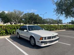 Salvage cars for sale at Riverview, FL auction: 1988 BMW 635 CSI Automatic