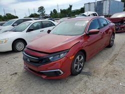 Salvage cars for sale at Bridgeton, MO auction: 2020 Honda Civic LX