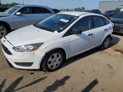 Salvage cars for sale at Woodhaven, MI auction: 2018 Ford Focus S