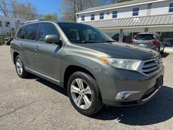 Salvage cars for sale at North Billerica, MA auction: 2011 Toyota Highlander Limited