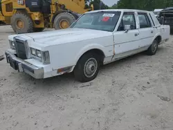 Salvage cars for sale at Hampton, VA auction: 1988 Lincoln Town Car