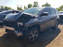 Salvage cars for sale at Elgin, IL auction: 2016 Toyota Highlander XLE