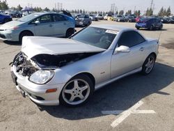 Salvage cars for sale from Copart Rancho Cucamonga, CA: 2002 Mercedes-Benz SLK 230 Kompressor