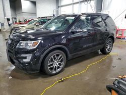 Salvage cars for sale at Ham Lake, MN auction: 2016 Ford Explorer Sport