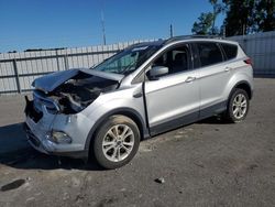 Salvage cars for sale at Dunn, NC auction: 2018 Ford Escape SE