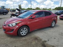 Salvage cars for sale from Copart Miami, FL: 2016 Hyundai Elantra SE
