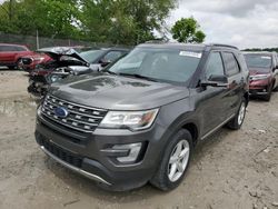 Salvage cars for sale at Cicero, IN auction: 2016 Ford Explorer XLT