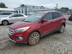 Salvage cars for sale at Prairie Grove, AR auction: 2017 Ford Escape Titanium