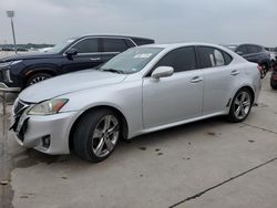 Salvage cars for sale at Grand Prairie, TX auction: 2013 Lexus IS 250