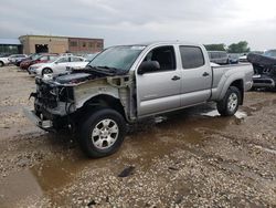 Salvage cars for sale at Kansas City, KS auction: 2015 Toyota Tacoma Double Cab Long BED