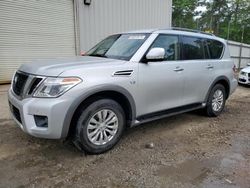 Salvage cars for sale at Austell, GA auction: 2017 Nissan Armada SV