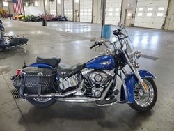 Salvage motorcycles for sale at Ham Lake, MN auction: 2015 Harley-Davidson Flstc Heritage Softail Classic