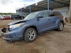 Toyota Highlander salvage cars for sale: 2014 Toyota Highlander XLE