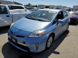 Salvage cars for sale at Martinez, CA auction: 2014 Toyota Prius PLUG-IN