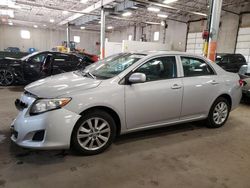 Salvage cars for sale from Copart Blaine, MN: 2010 Toyota Corolla Base