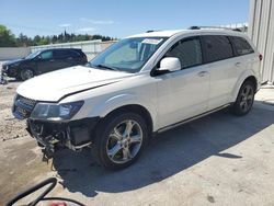 Salvage cars for sale at Franklin, WI auction: 2015 Dodge Journey Crossroad