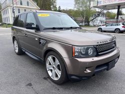 Salvage cars for sale at North Billerica, MA auction: 2012 Land Rover Range Rover Sport HSE Luxury