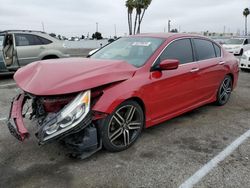 Salvage cars for sale at Van Nuys, CA auction: 2016 Honda Accord Sport