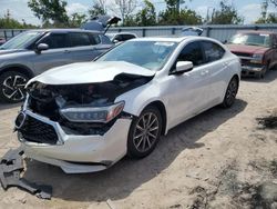 Salvage cars for sale at Riverview, FL auction: 2018 Acura TLX