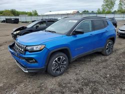 Salvage cars for sale from Copart Columbia Station, OH: 2022 Jeep Compass Limited
