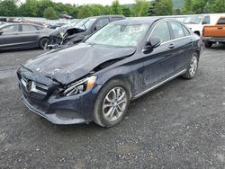 Salvage cars for sale at Grantville, PA auction: 2015 Mercedes-Benz C 300 4matic