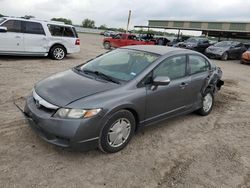 Salvage cars for sale at Houston, TX auction: 2009 Honda Civic Hybrid