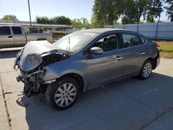 Salvage cars for sale at Sacramento, CA auction: 2015 Nissan Sentra S