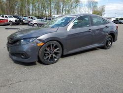 Salvage cars for sale at East Granby, CT auction: 2020 Honda Civic Sport