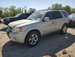 Salvage cars for sale at Baltimore, MD auction: 2008 Ford Escape Limited