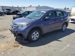 Salvage cars for sale at Vallejo, CA auction: 2014 Honda CR-V LX