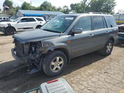 Salvage cars for sale at Wichita, KS auction: 2008 Honda Pilot EXL