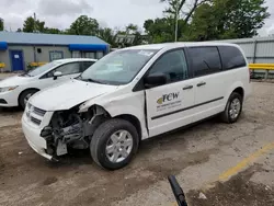 Salvage cars for sale at Wichita, KS auction: 2010 Dodge Grand Caravan C/V