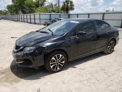 Salvage cars for sale from Copart Riverview, FL: 2014 Honda Civic EX
