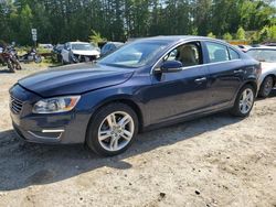 Salvage cars for sale at North Billerica, MA auction: 2015 Volvo S60 Premier