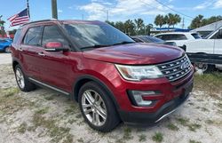 Salvage cars for sale at Jacksonville, FL auction: 2016 Ford Explorer Limited