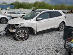 Salvage cars for sale at Barberton, OH auction: 2016 Ford Edge Titanium