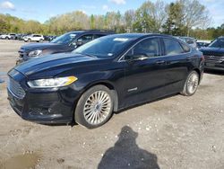 Salvage cars for sale at North Billerica, MA auction: 2016 Ford Fusion Titanium HEV
