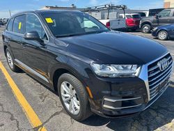 Salvage cars for sale at Mendon, MA auction: 2017 Audi Q7 Premium Plus