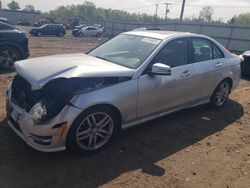 Salvage cars for sale from Copart Hillsborough, NJ: 2014 Mercedes-Benz C 300 4matic