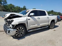 Salvage cars for sale at Greenwell Springs, LA auction: 2020 Toyota Tundra Crewmax Limited